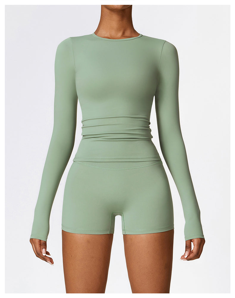 Sculpted Comfort Seamless Long Sleeve Top Green