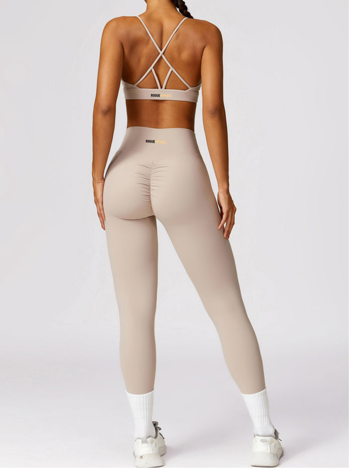 Ultimate Sculpted Comfort High-Rise Seamless Leggings Stone