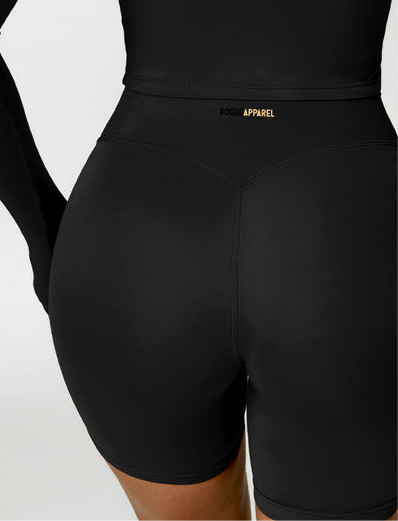Control & Define High-Rise Seamless Shorts Black